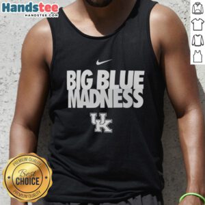 Hot Kentucky Wildcats Basketball Big Blue Madness Nike logo tank top showcasing team spirit and style for fans.