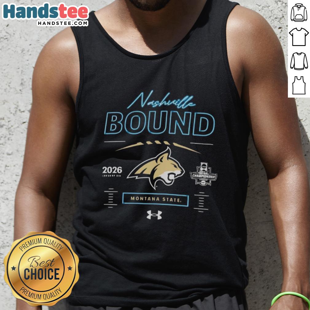Hot Montana State Bobcats Nashville Bound neon lights tank top design for 2026, vibrant colors and stylish graphics.