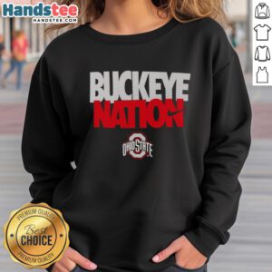 Hot Ohio State Buckeyes sweatshirt featuring the Nike logo, perfect for Buckeye Nation fans and game day wear.