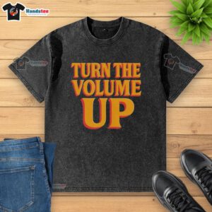 Hot Turn The Volume Up Zohran Mamdani washed t-shirt in vibrant colors, perfect for casual and trendy outfits.