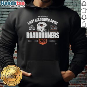 Alt Text: Hot Utsa Roadrunners 2025 First Responder Bowl Hoodie showcasing team colors and logo, perfect for fans and supporters.