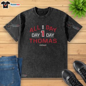 Men's Nice All Day Day Day Thomas Washed T-Shirt in a relaxed fit, perfect for casual outings and everyday wear.