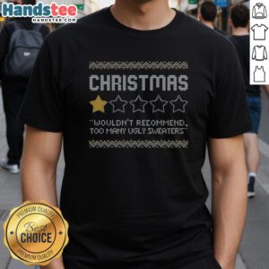 Nice Christmas Review T-Shirt featuring festive graphics and vibrant colors, perfect for holiday cheer and celebrations.