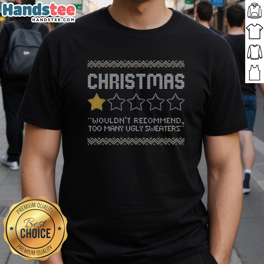 Nice Christmas Review T-Shirt featuring festive graphics and vibrant colors, perfect for holiday cheer and celebrations.