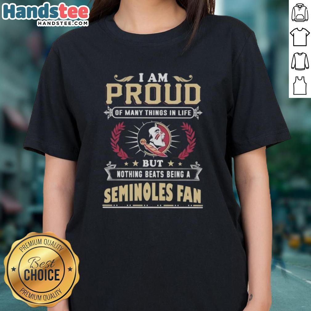 Florida State Seminoles fan ladies tee showcasing pride in being part of the Seminoles community and culture.