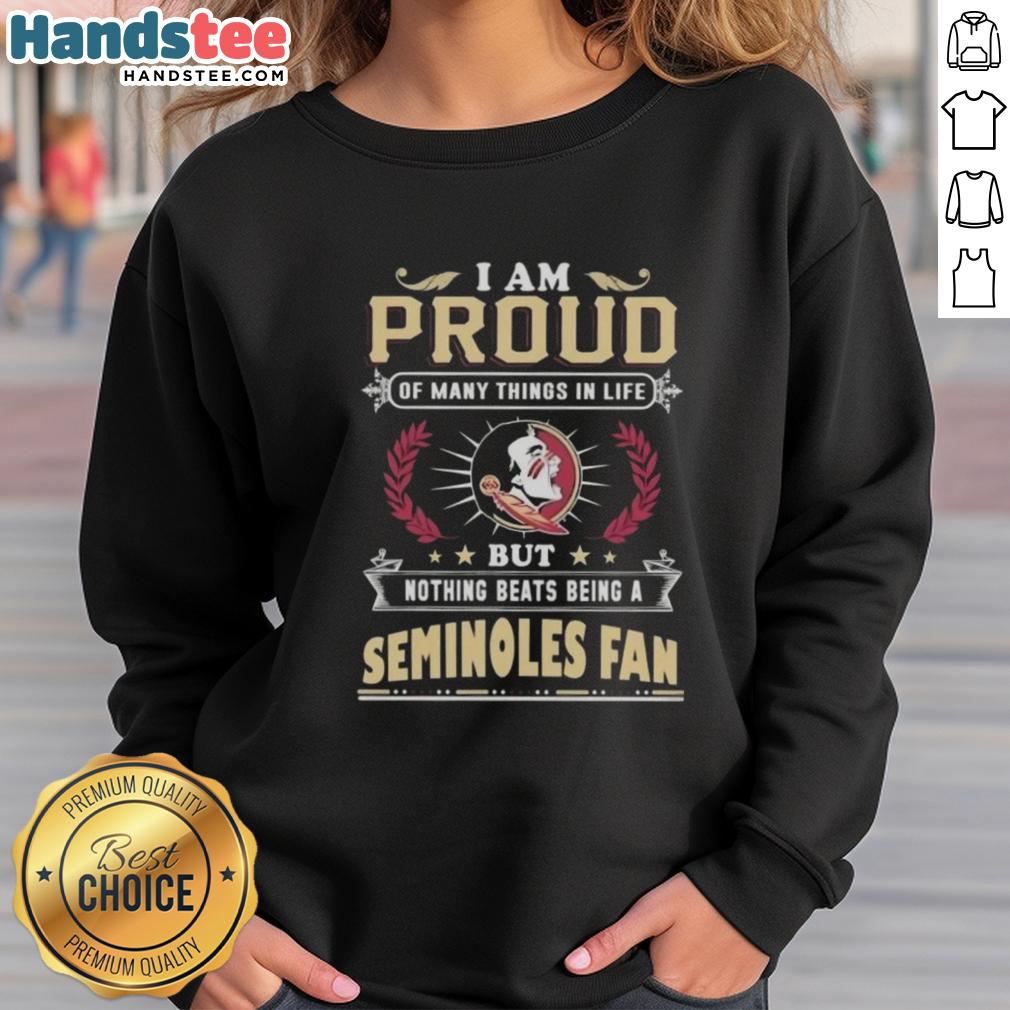 Florida State Seminoles fan sweatshirt showcasing pride and team spirit, perfect for game day and casual wear.