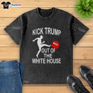 Nice kick with a Trump MAGA red hat and a washed-out White House t-shirt, showcasing political fashion.