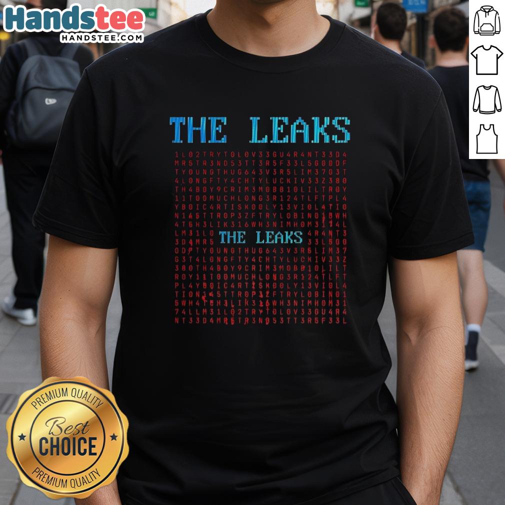Alt Text: Nice Lil Baby And The Leaks Encrypted Text T-Shirt featuring a stylish design perfect for fans of Lil Baby.