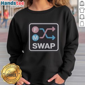 Nice Swap FM logo sweatshirt featuring a stylish design and vibrant colors, perfect for fans of the radio station.