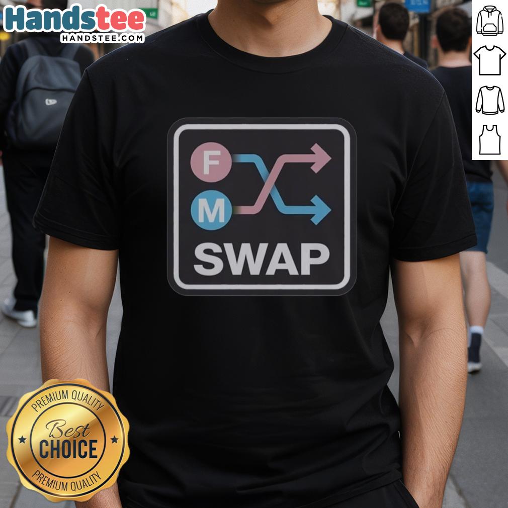Nice Swap FM Logo T-Shirt featuring a vibrant logo design, perfect for fans and casual wear enthusiasts.