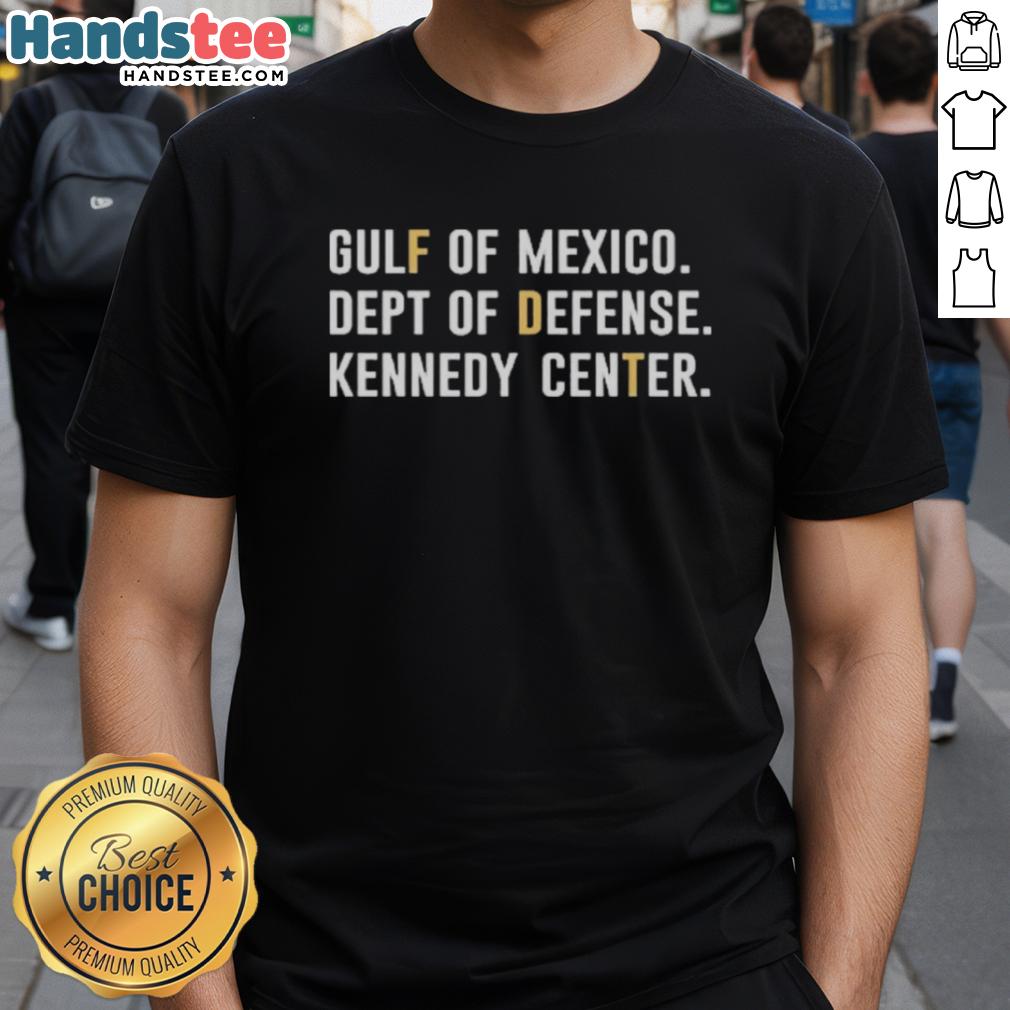 Official Gulf of Mexico Dept of Defense Kennedy Center T-Shirt featuring a unique design and vibrant colors.