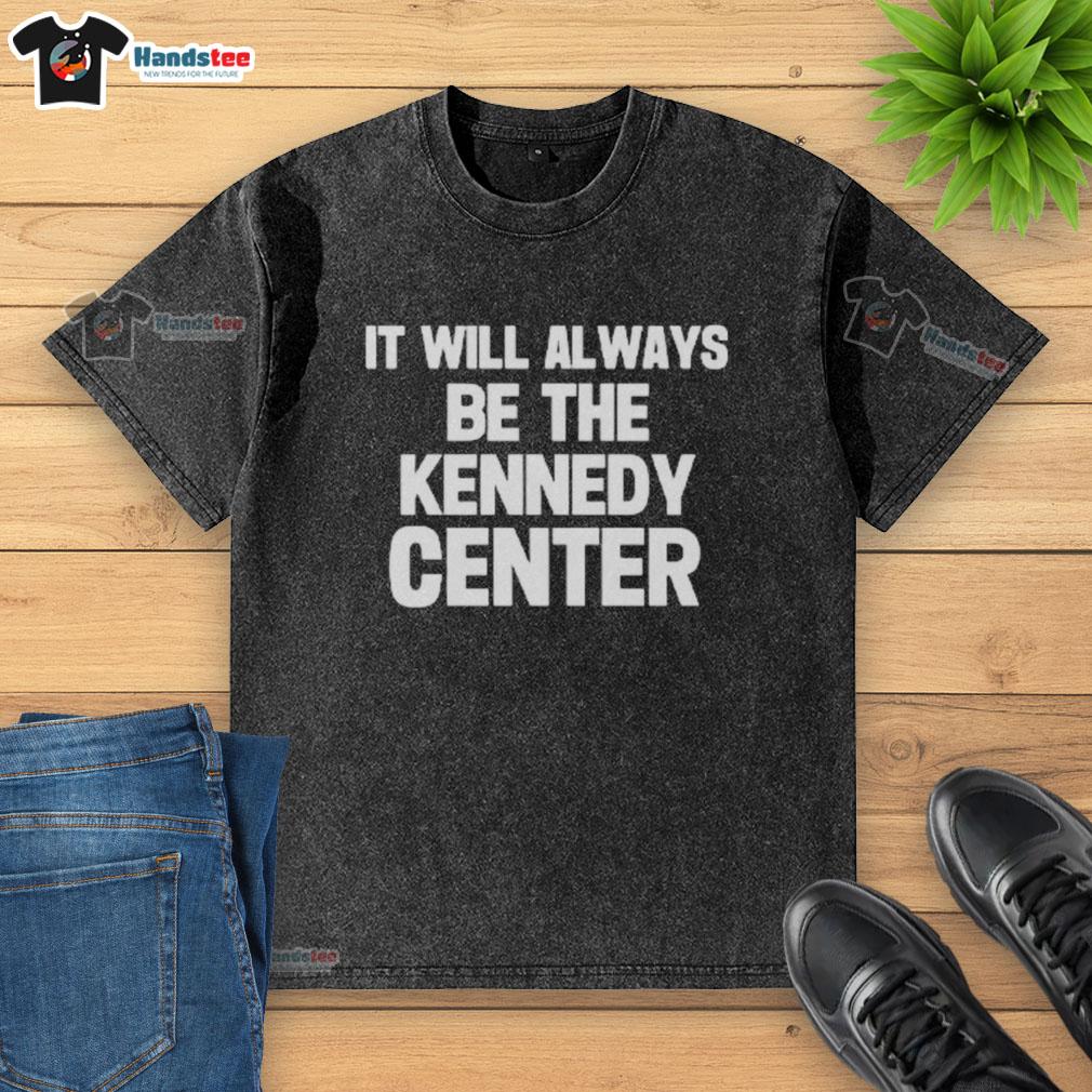 Official Kennedy Center washed t-shirt featuring a classic design, perfect for fans of the iconic cultural institution.
