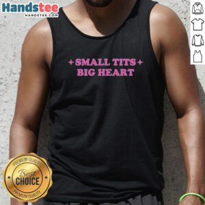 Official Jade Pixel Small Tits Big Heart Tank Top in vibrant colors, perfect for casual summer wear and expressing fun style.