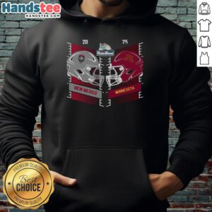 Official New Mexico Lobos vs Minnesota Golden Gophers 2025 Rate Bowl head-to-head helmet hoodie design.
