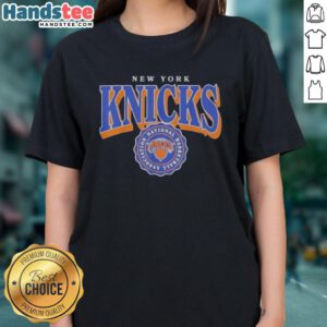 Official New York Knicks National Basketball Association ladies tee featuring team logo and vibrant colors for fans.