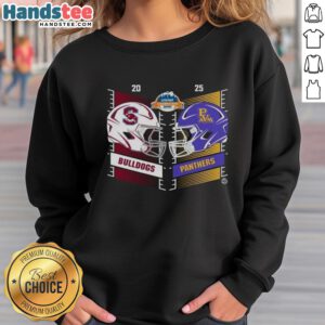 Official South Carolina State Bulldogs vs Prairie View A&M Panthers 2025 cricket celebration helmet sweatshirt design.