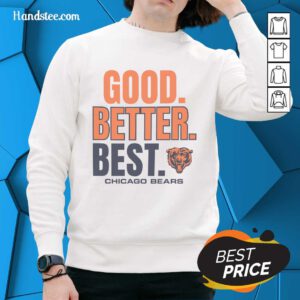 Original Chicago Bears regional sweatshirt featuring the team's logo and classic design in navy blue and orange.