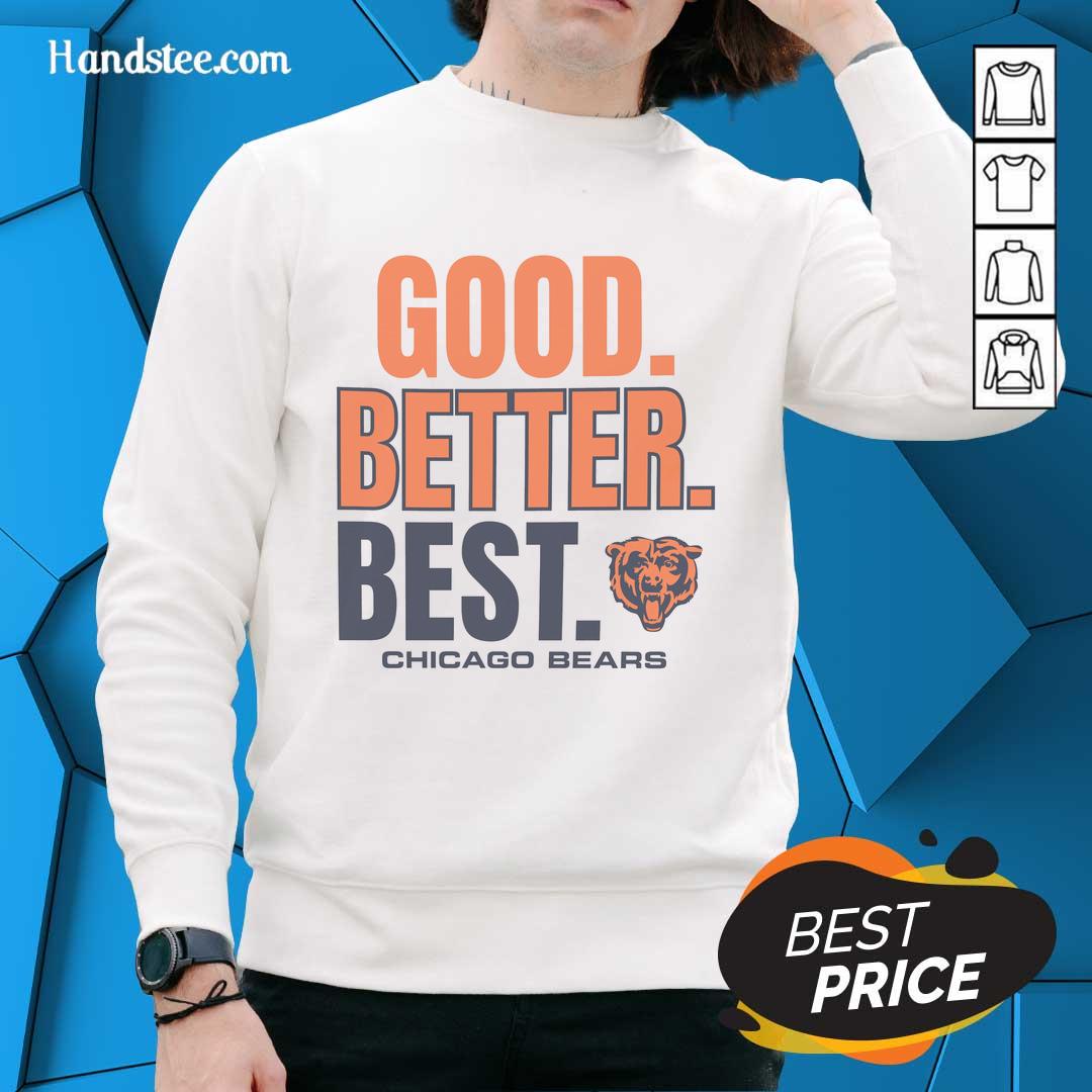 Original Chicago Bears regional sweatshirt featuring the team's logo and classic design in navy blue and orange.