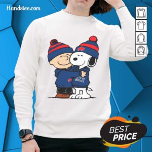 Original Snoopy Buffalo Bills sweatshirt featuring classic cartoon design and team colors, perfect for fans and collectors.