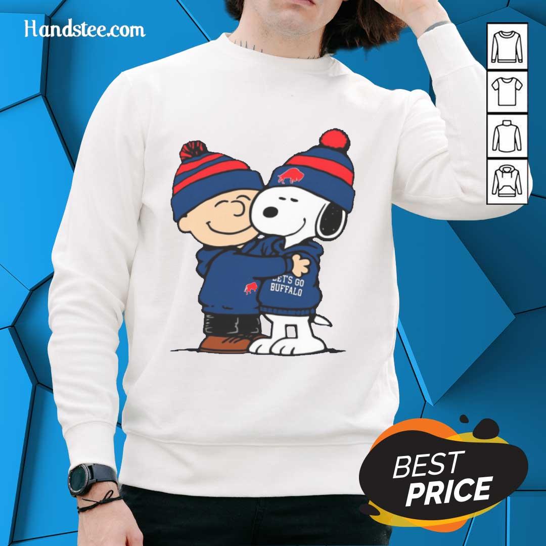Original Snoopy Buffalo Bills sweatshirt featuring classic cartoon design and team colors, perfect for fans and collectors.