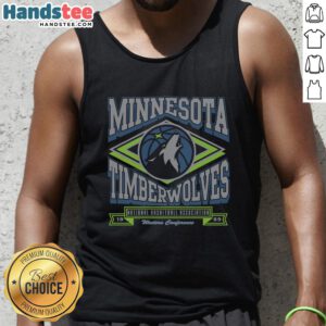 Premium Minnesota Timberwolves heater tank top featuring vibrant team colors and logo, perfect for game day wear.