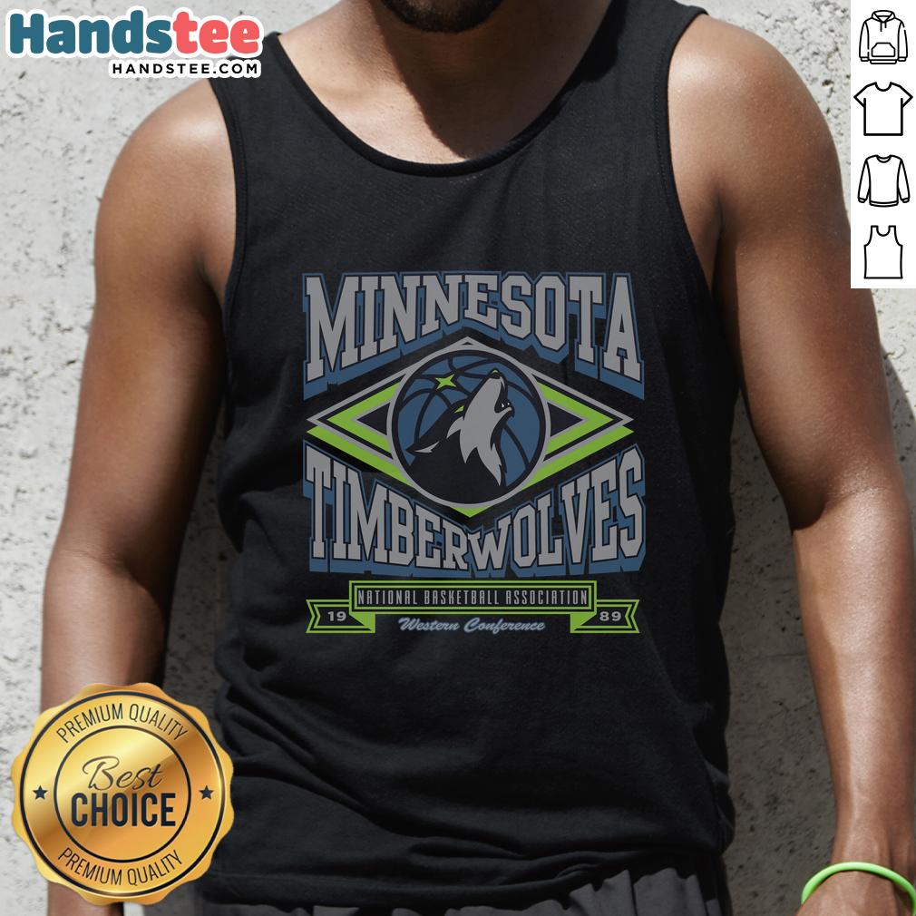 Premium Minnesota Timberwolves heater tank top featuring vibrant team colors and logo, perfect for game day wear.