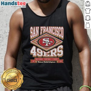 Premium San Francisco 49ers heater tank top featuring team logo, perfect for game day and summer wear.