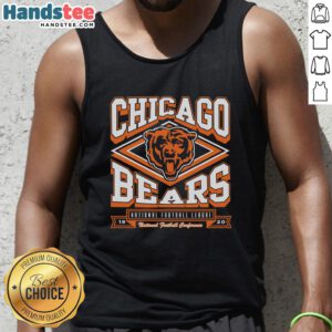 Stylish Chicago Bears heater tank top featuring team colors and logo, perfect for game day and casual wear.