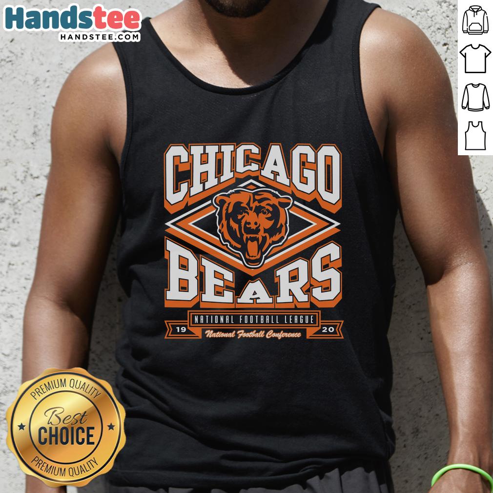 Stylish Chicago Bears heater tank top featuring team colors and logo, perfect for game day and casual wear.