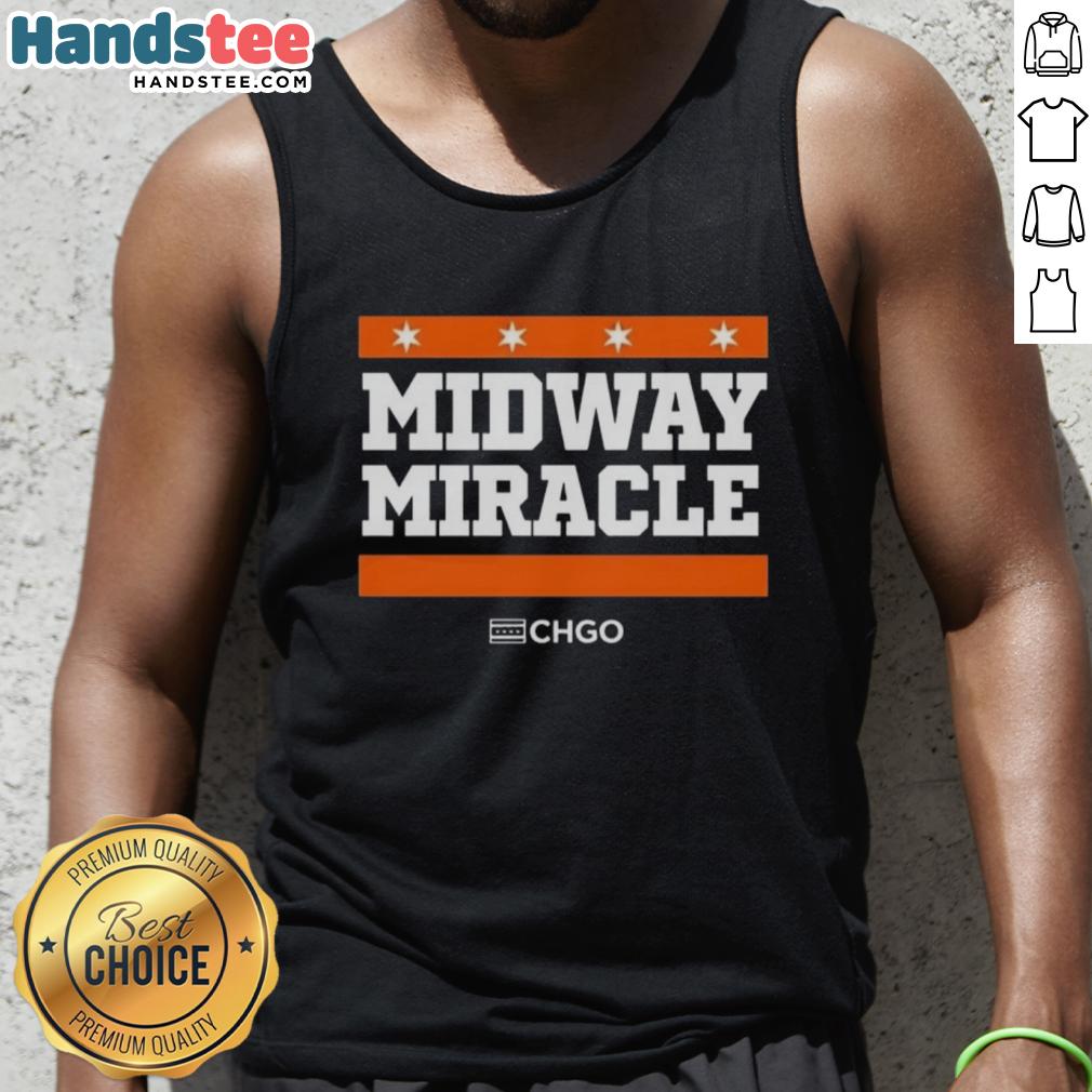 Top Chicago Bears Midway Miracle tank top featuring iconic design and vibrant colors, perfect for fans and game day.