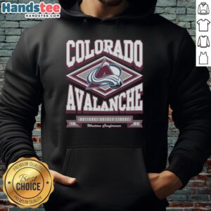 Top Colorado Avalanche Heater Hoodie in team colors, perfect for fans to stay warm during games or outdoor activities.