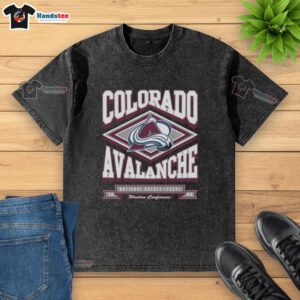 Top Colorado Avalanche Heater Washed T-Shirt in vibrant colors, perfect for fans supporting the team.
