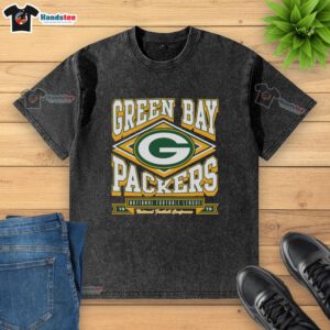 Top Green Bay Packers heater washed t-shirt featuring bold team logo and vibrant green color for ultimate fan style.