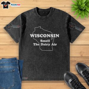 Awesome The Wire Herc Wisconsin Smell The Dairy Air washed t-shirt featuring a stylish design and comfortable fit.