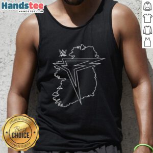 Funny WWE Balor Country Ireland state tank top featuring vibrant colors and a playful design showcasing Irish pride.