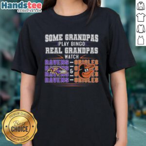 Grandmas in Baltimore proudly support the Ravens and Orioles while enjoying bingo on a stylish ladies' tee.