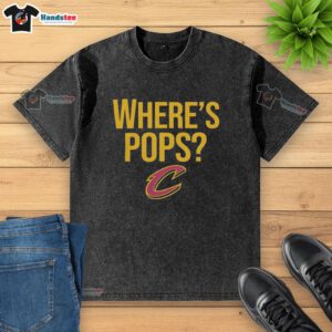 Cleveland Cavaliers basketball big logo on a washed t-shirt, perfect for fans and casual wear.