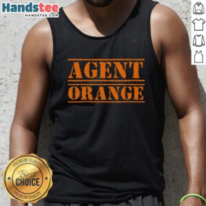Alt Text: Good Code Agent Orange Tank Top featuring a stylish design, perfect for tech enthusiasts and casual wear.