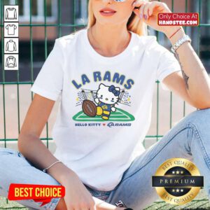 Good Hello Kitty x Los Angeles Rams Kickoff Ladies Tee featuring a stylish design perfect for fans and fashion lovers.