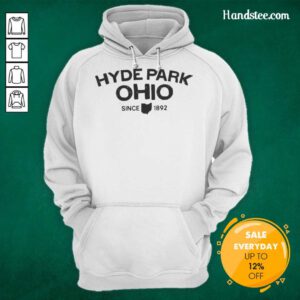Good Hyde Park Ohio Since 1892 hoodie featuring a stylish design and comfortable fit for casual wear.