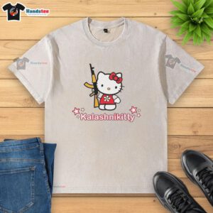 Good Kalashnikitty Kalashnikov X Hello Kitty washed t-shirt featuring a playful design with vibrant colors and graphics.