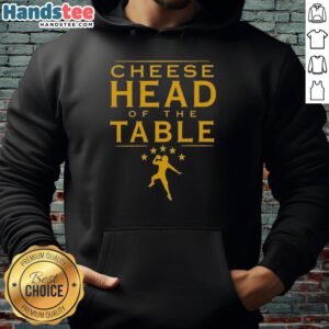 Good Roman Reigns Cheese Head of the Table Green Bay Packers hoodie, showcasing team pride and wrestling flair.