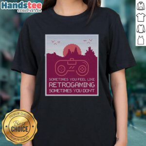 Retro gaming ladies tee featuring a playful design that captures the nostalgia of classic video games.