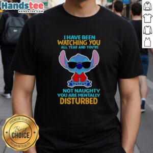 Hot Stitch 'I Have Been Watching You All Year' T-Shirt, perfect for those who appreciate unique and edgy graphic tees.