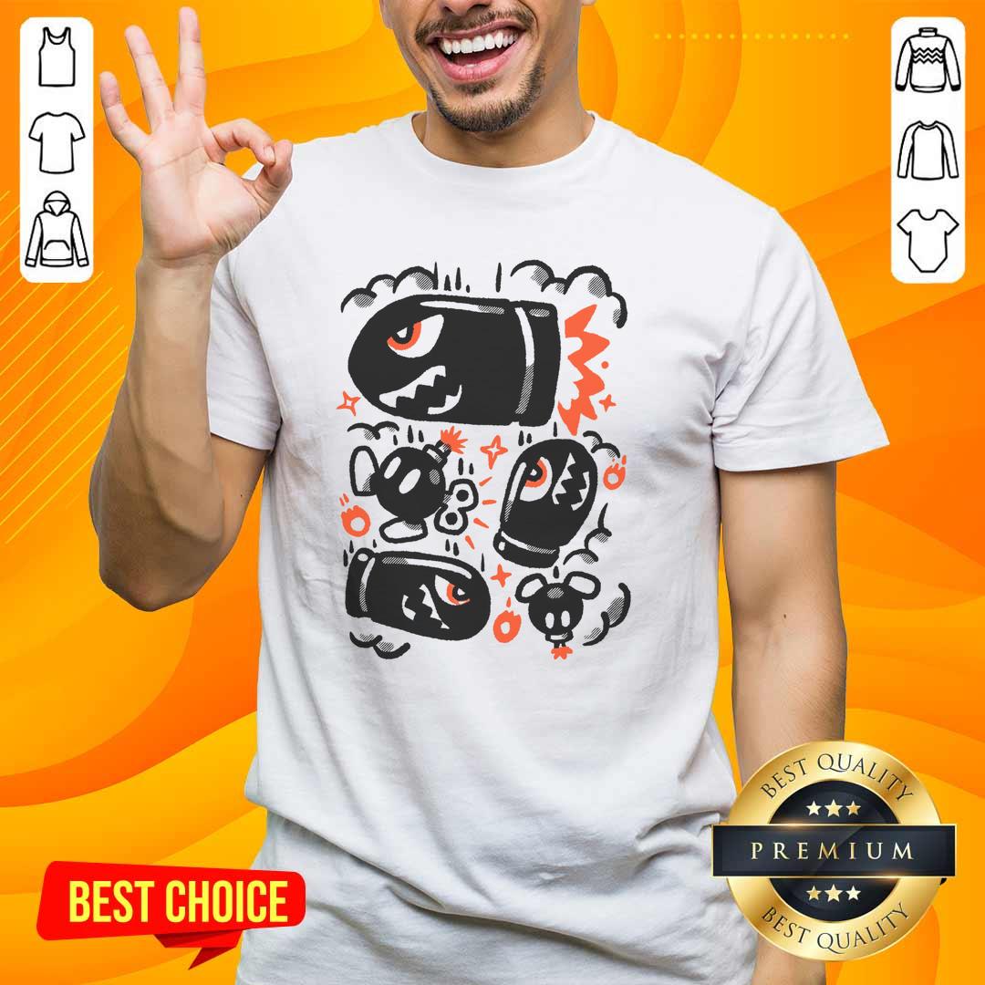 Nice Bob-Ombing Run T-Shirt featuring vibrant graphics and a fun design perfect for fans of gaming and pop culture.