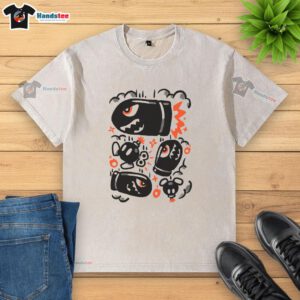 Nice Bob-Ombing Run washed t-shirt featuring vibrant graphics and a comfortable fit, perfect for casual wear.