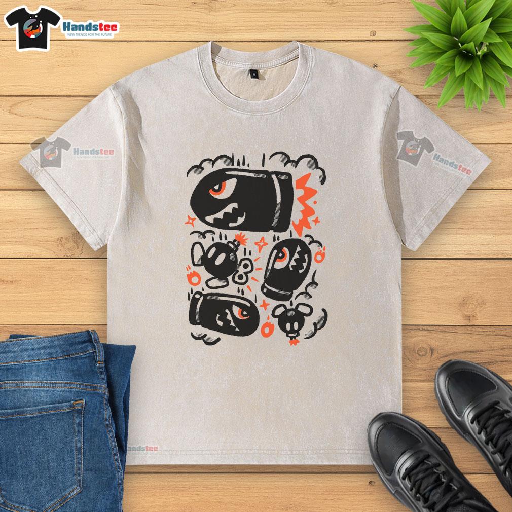 Nice Bob-Ombing Run washed t-shirt featuring vibrant graphics and a comfortable fit, perfect for casual wear.
