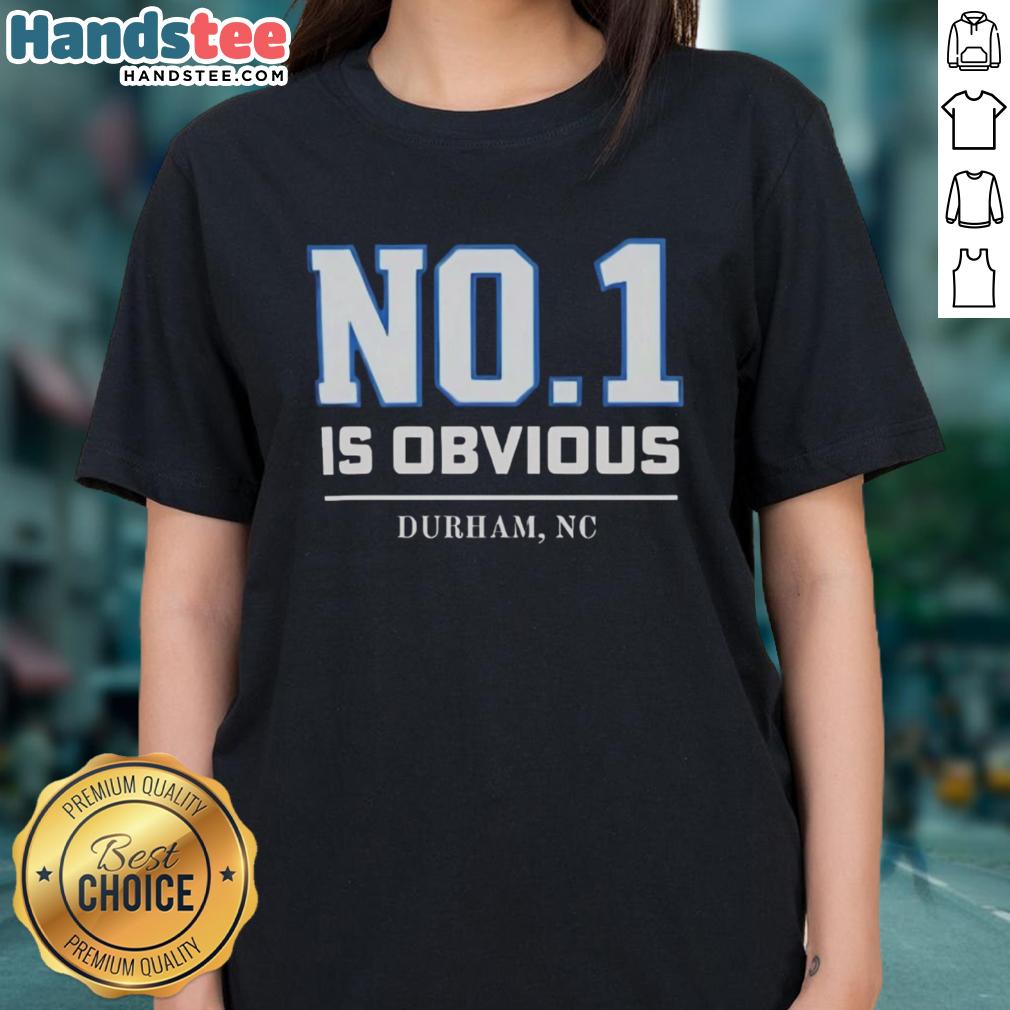 Durham, NC ladies tee featuring the Nice Duke No. 1 design, perfect for fans of Duke University apparel.