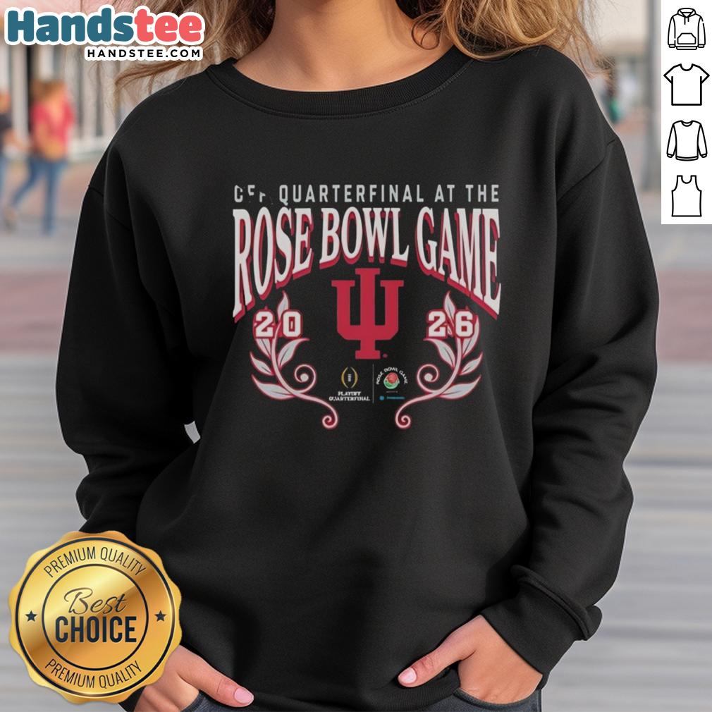 2026 Rose Bowl Game sweatshirt featuring Nice Indiana Hoosiers design for CFP semifinal fans.