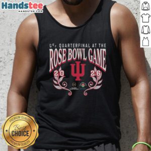 2026 Rose Bowl game tank top featuring Nice Indiana Hoosiers CFP semifinal design, perfect for fans.